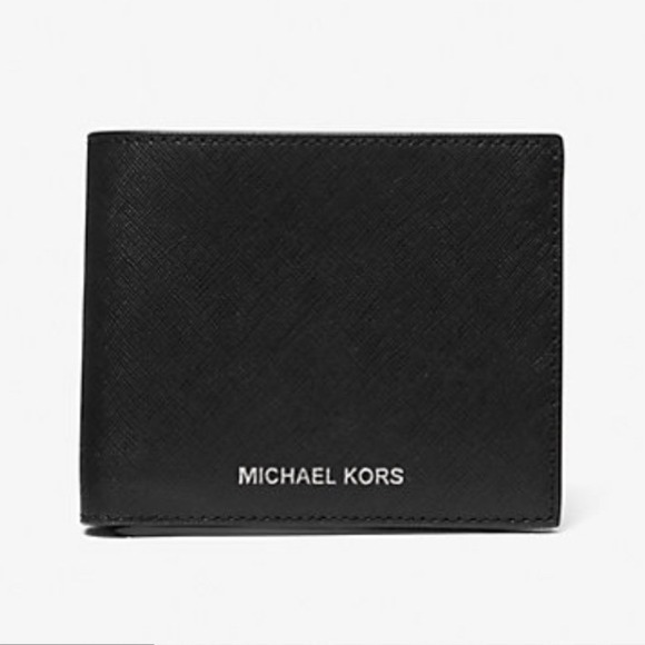 Michael‎ Kors Varick Saffiano Leather Billfold Wallet With Passcase - Picture 1 of 10